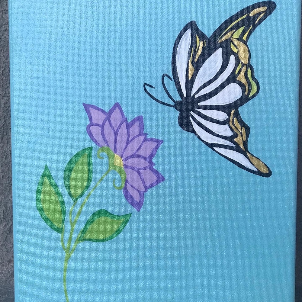 Personalized canvas, for kids room decor 💜🤩